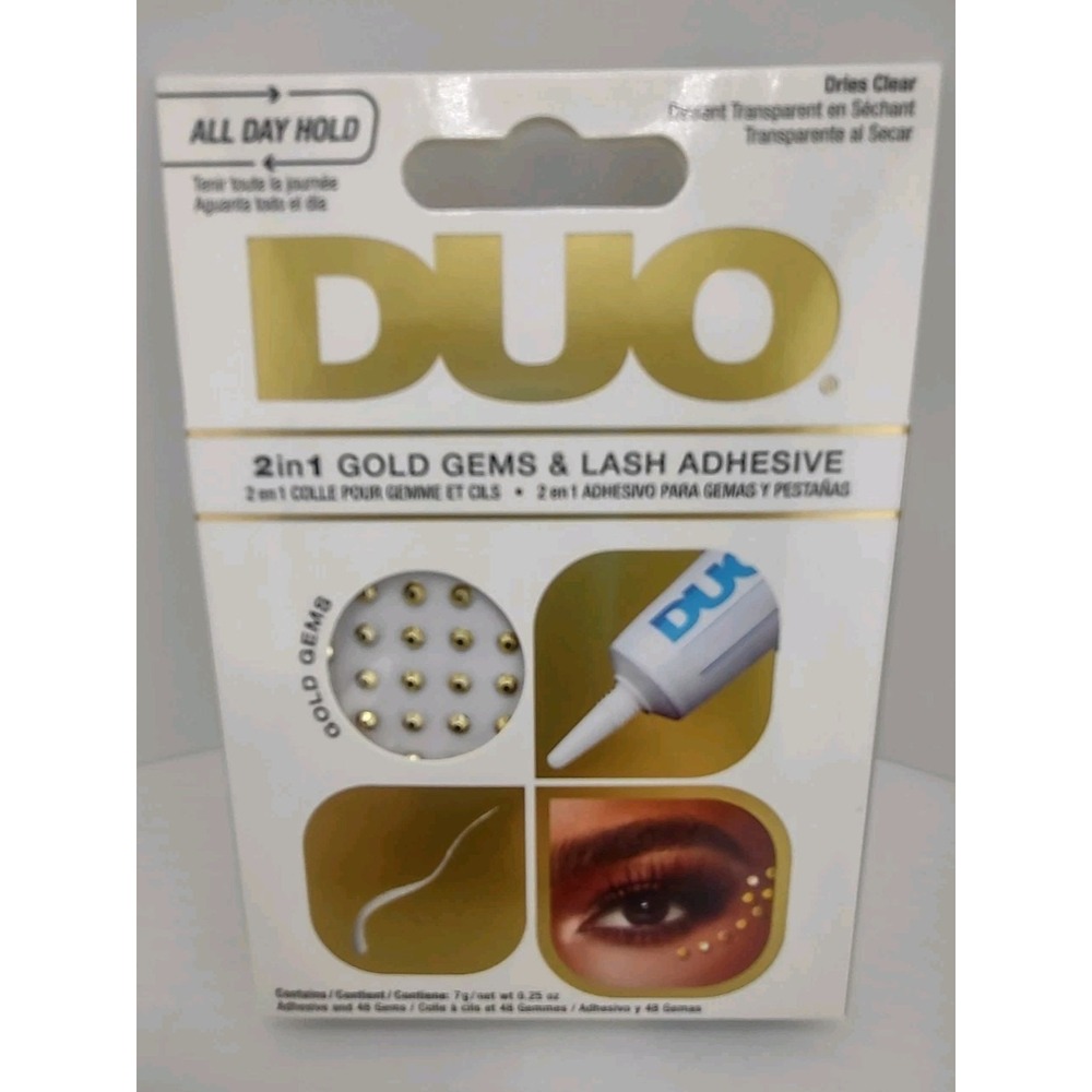 Duo 2‎ In 1 Gold Gems &  Lash Adhesive Kit.